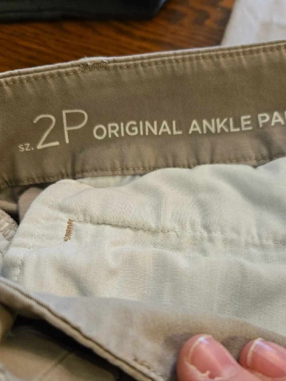 Ann Taylor Straight Leg Pants in Taupe Khaki